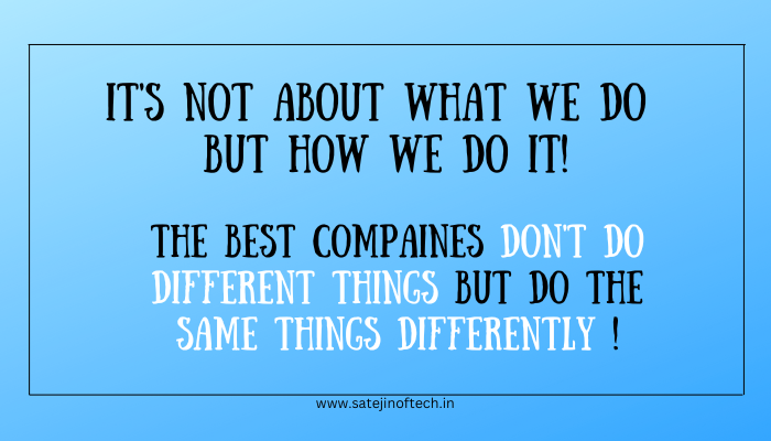 Its not about what we do But HOw we Do it 300 × 150px 700 × 400px