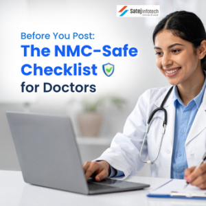 NMC safe social media posting checklist for doctors in India