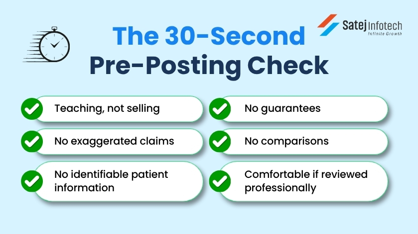 Pre posting compliance checklist for doctors