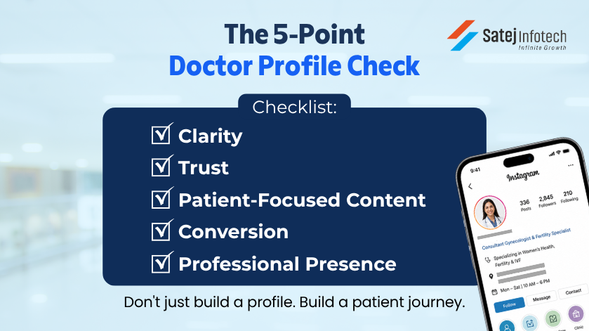 Five point doctor Instagram profile audit for clarity trust content a