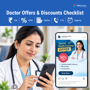 Doctor offers and discounts checklist for medical social media marketing