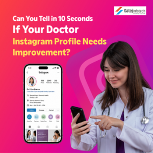 Doctor reviewing an Instagram profile for clarity and professional branding
