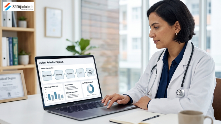 Patient retention and follow up system for doctors and medical practices