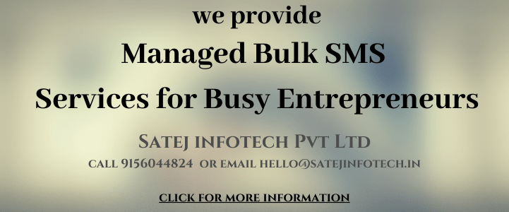 Managed bulk SMS services