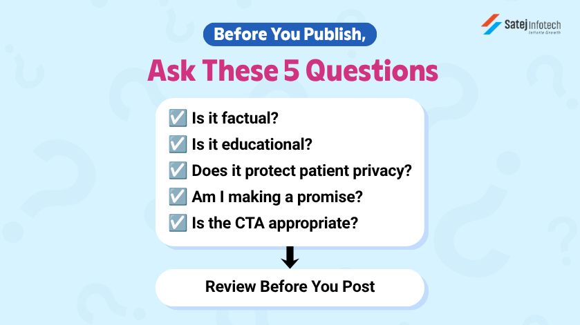 Doctor digital marketing traffic light checklist for safe social media content Doctor digital marketing traffic light checklist for safe social media content