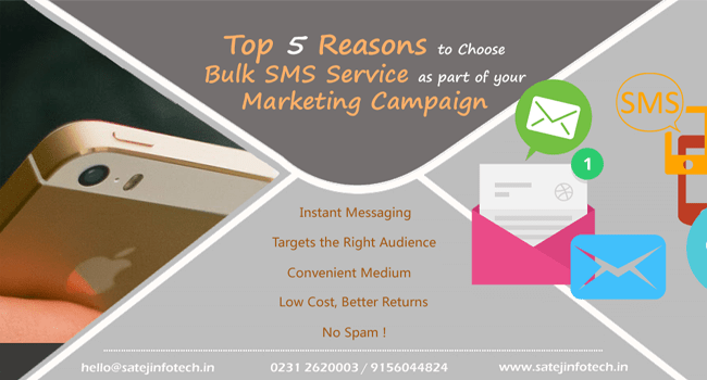 Top 5 Reasons to Choose Bulk SMS Service as Part of Your Marketing Campaign Bulk Sms Service Provider in Mumbai