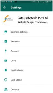 WhatsApp Business Settings 172x300